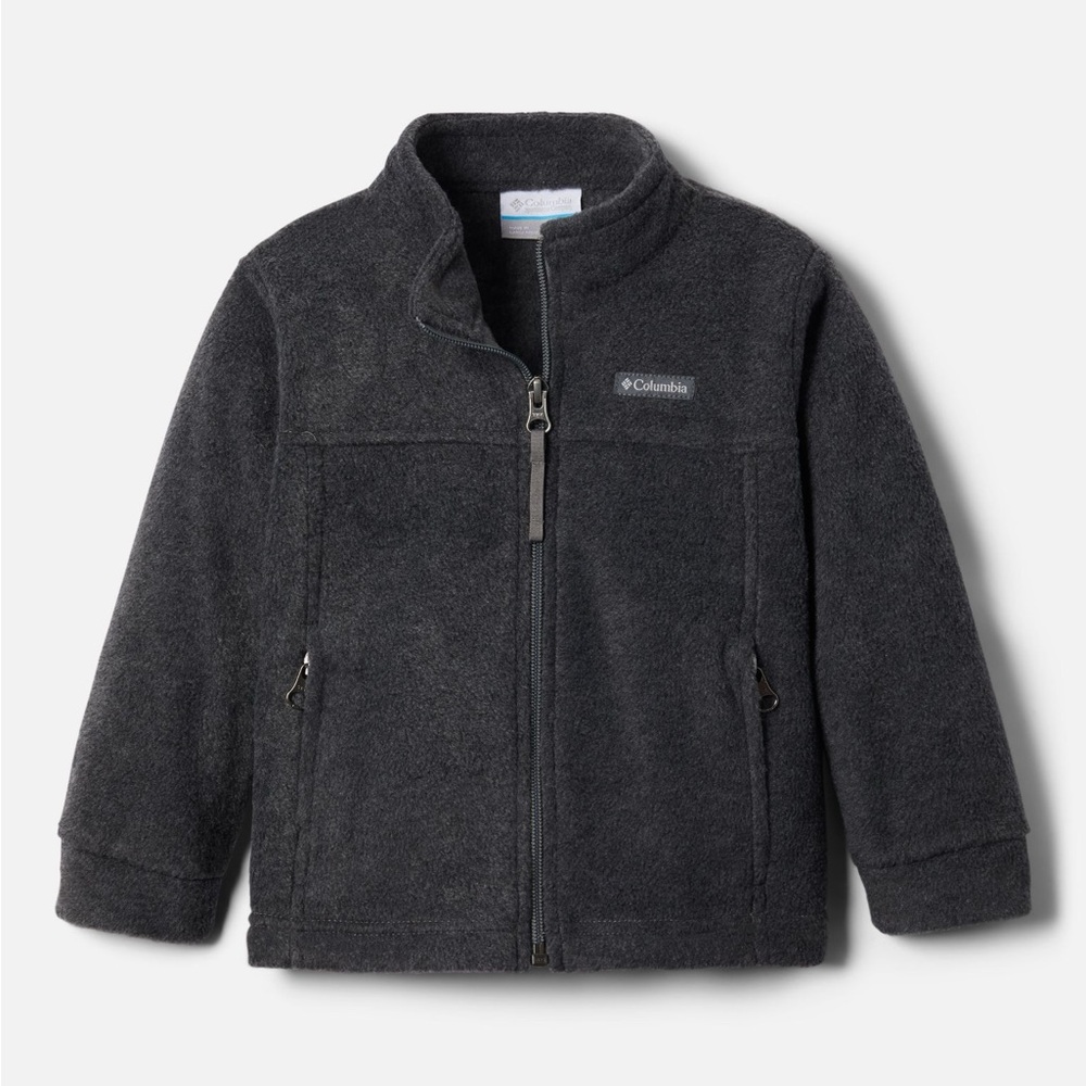 Columbia Toddler Steens Mountain II Fleece Jacket Charcoal Heather Grey 2T Kids